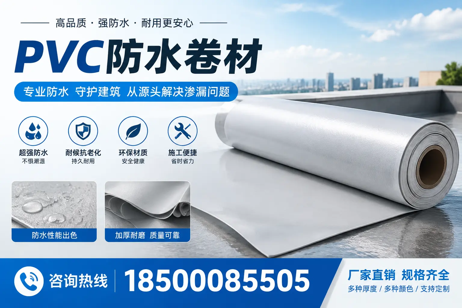 选择pvc防水卷材时，百色用户的常见疑问